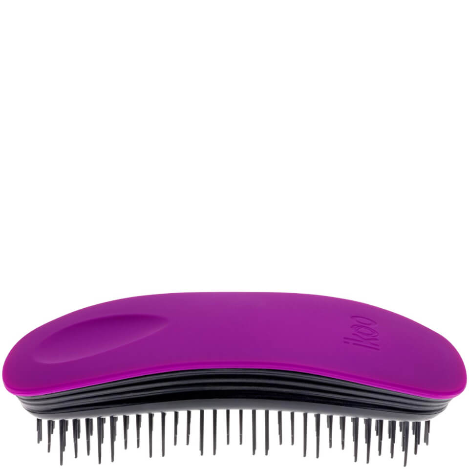 ikoo Home Hair Brush - Black - Sugar Plum