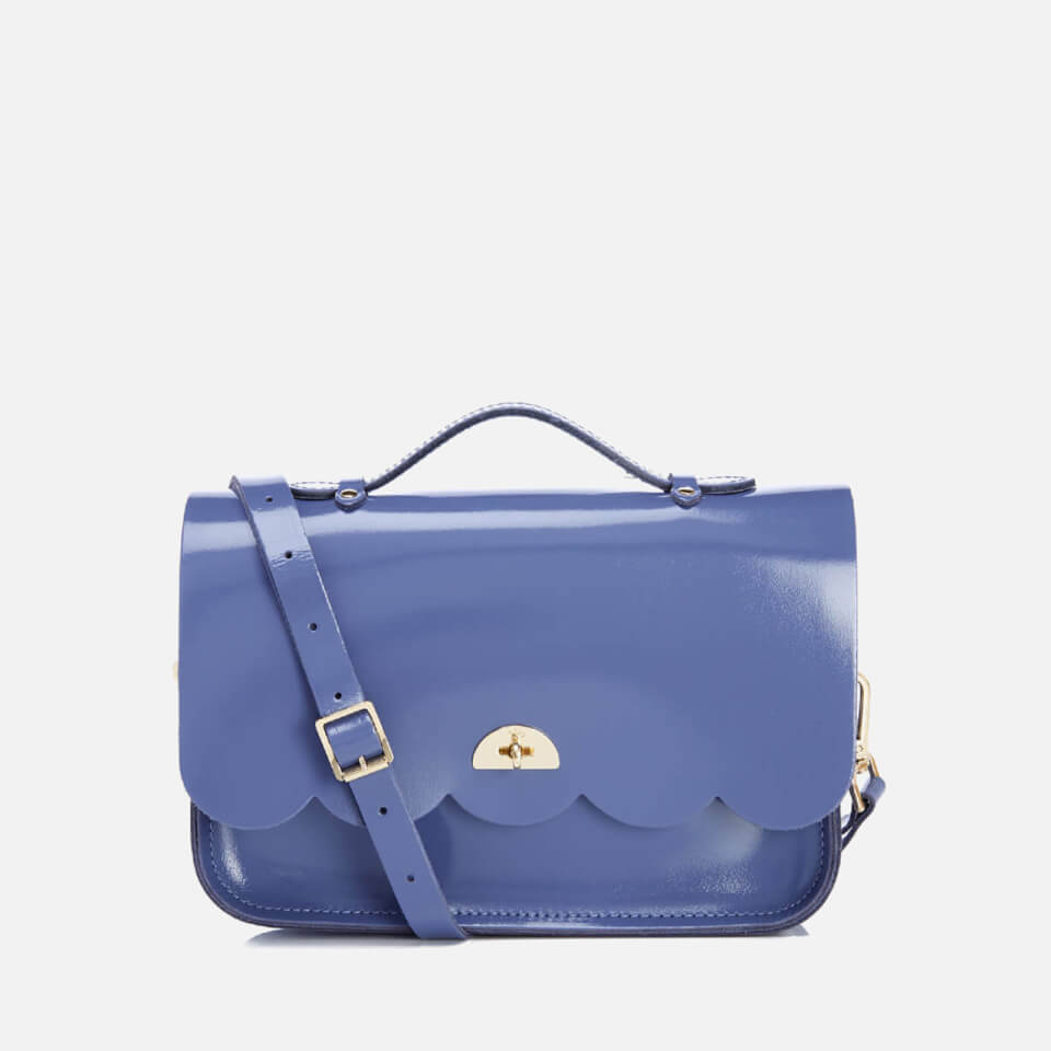 The Cambridge Satchel Company Women's Cloud Bag with Handle - Patent Dusk Blue