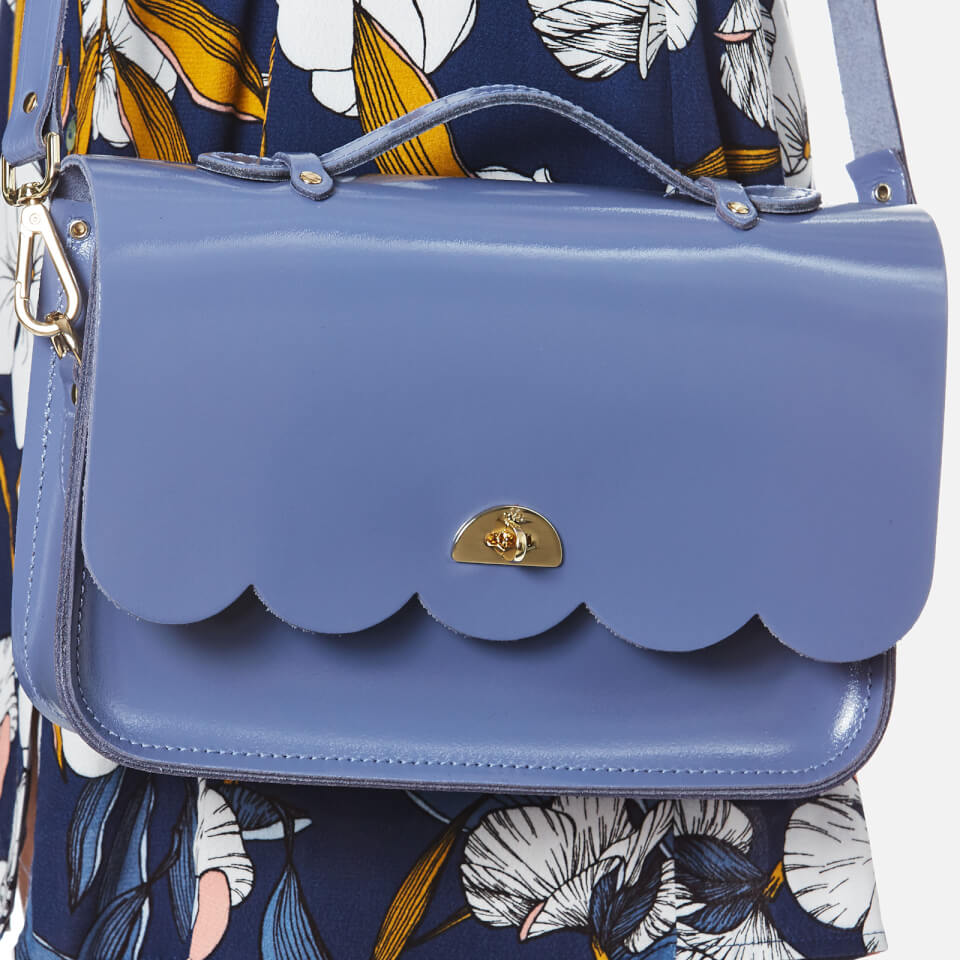 The Cambridge Satchel Company Women's Cloud Bag with Handle - Patent Dusk Blue