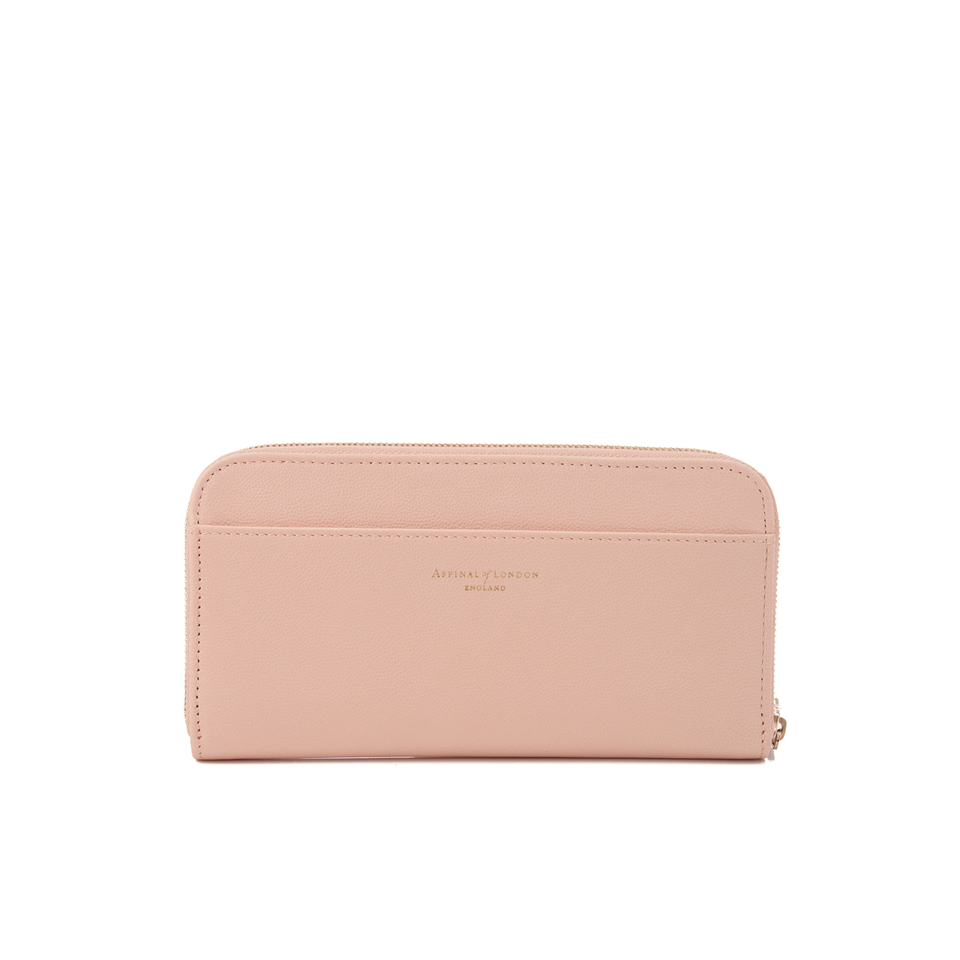 Aspinal of London Women's Continental Clutch Wallet - Peach Gold