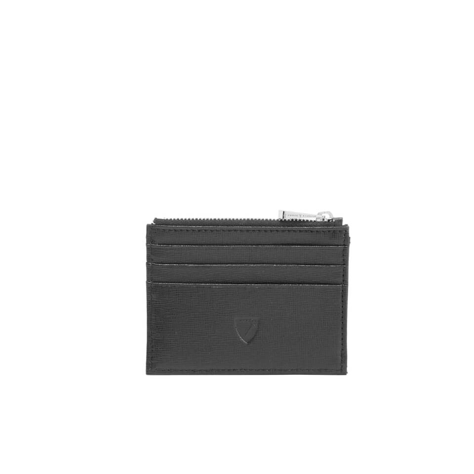 Aspinal of London Coin and Credit Card Case - Black