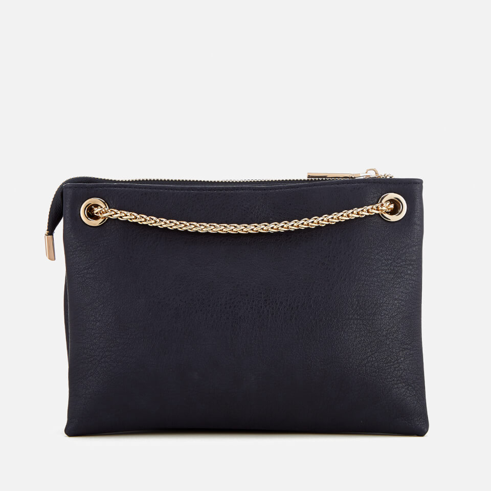 Dune Women's Eholly Triple Compartment Cross Body Bag - Navy