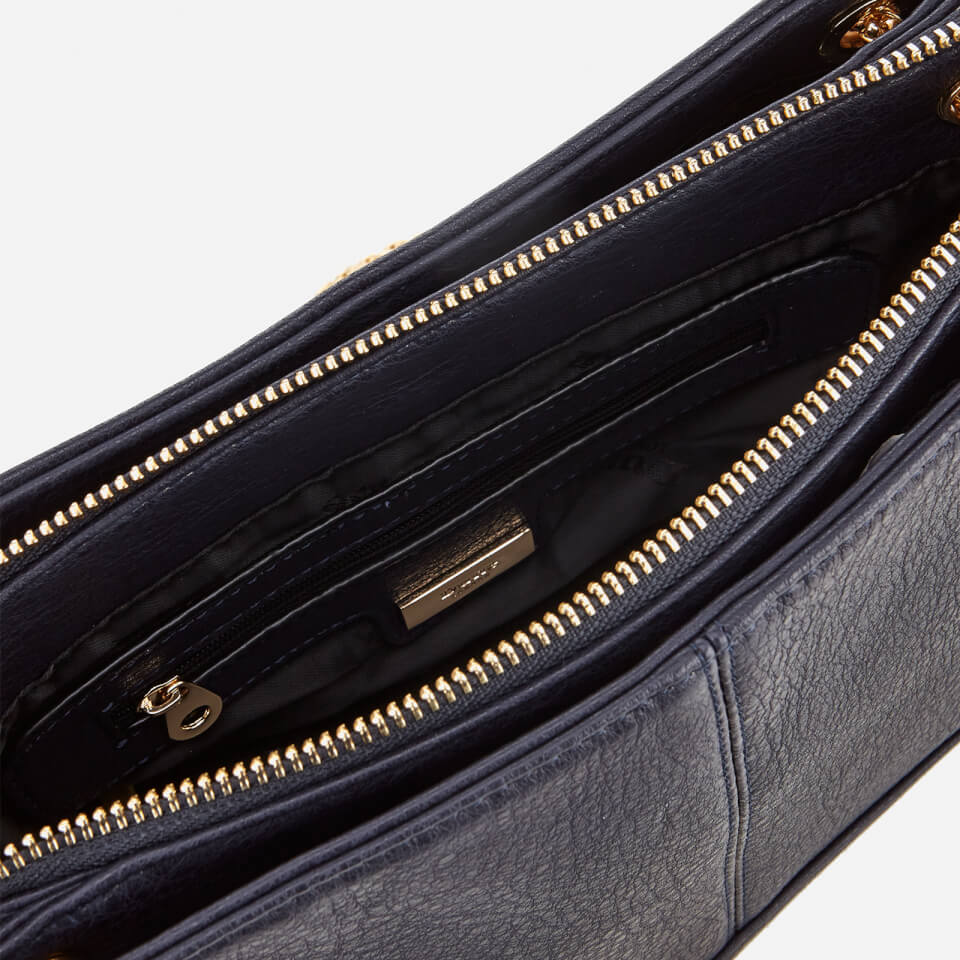 Dune Women's Eholly Triple Compartment Cross Body Bag - Navy