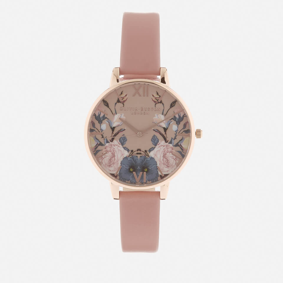 Olivia Burton Women's Enchanted Garden Watch - Rose/Rose Gold