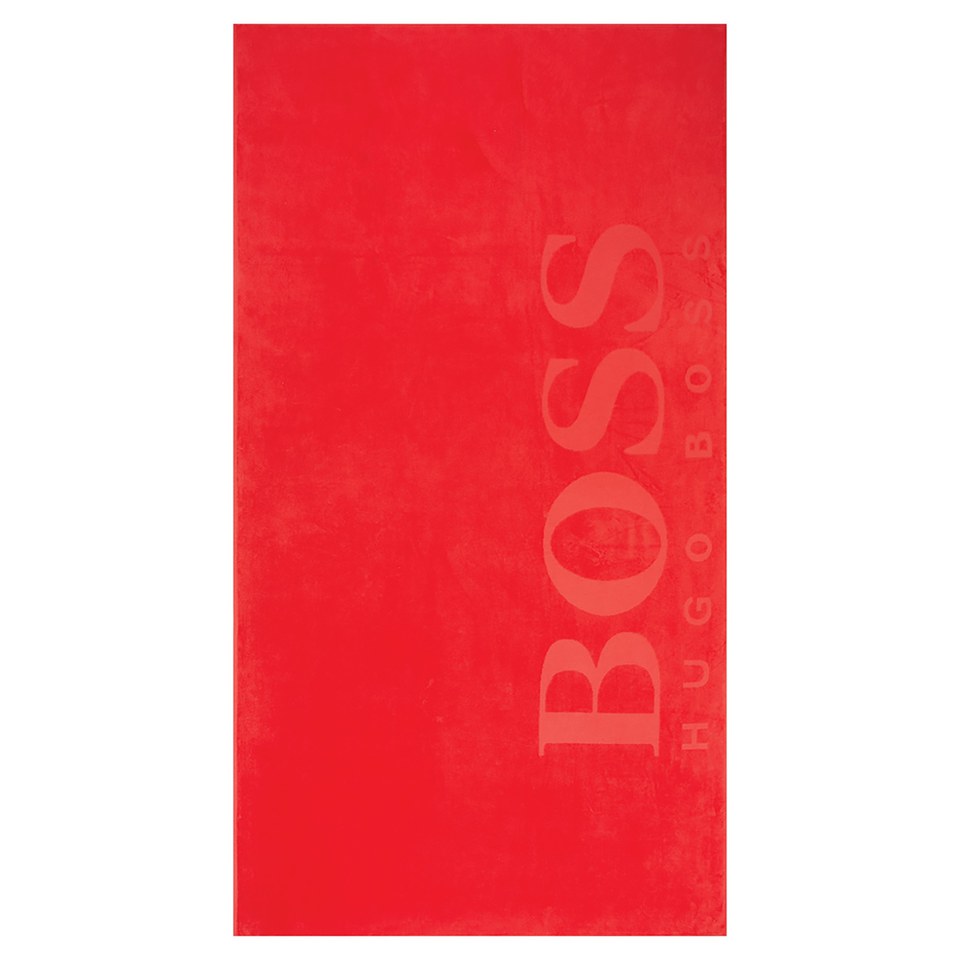 Hugo BOSS Carved Beach Towel - Red Flag