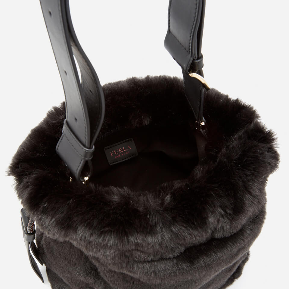 Furla Women's Caos Small Drawstring Bag - Black