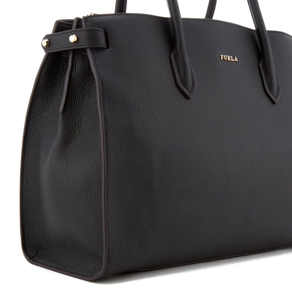 Furla Women's Pin Mini East West Tote Bag - Black