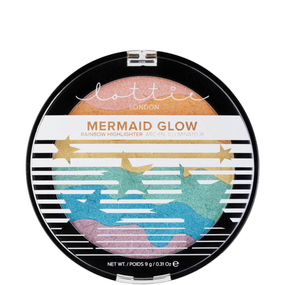 Lottie London Rainbow Highlighter - Mermaid Glow 9g