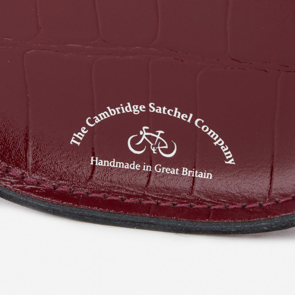 The Cambridge Satchel Company Women's Mini Tassel Bag - Oxblood Patent Croc