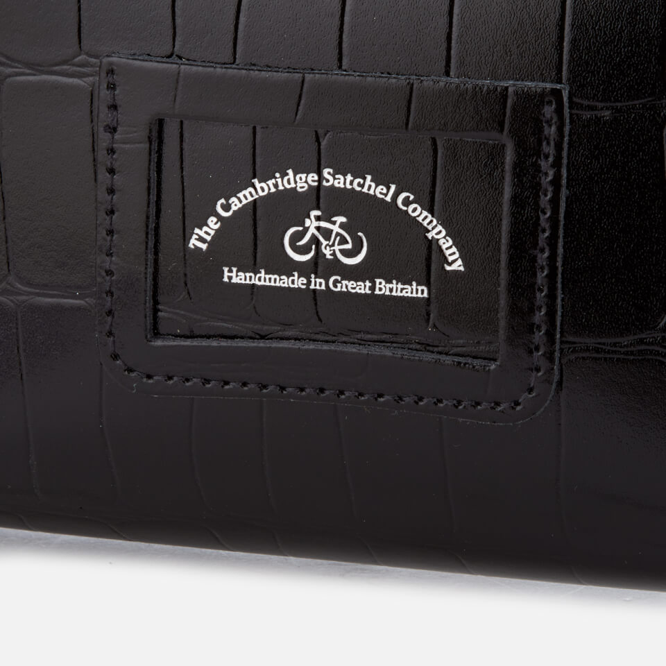 The Cambridge Satchel Company Women's Push Lock Bag - Black Patent Croc