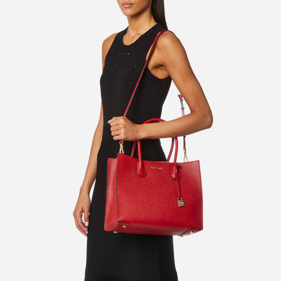MICHAEL MICHAEL KORS Women's Mercer Large Conversational Tote Bag - Bright Red