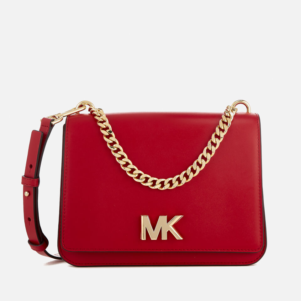 Michael Michael Kors Large Mott Chain Swag Leather Shoulder Bag - Pink