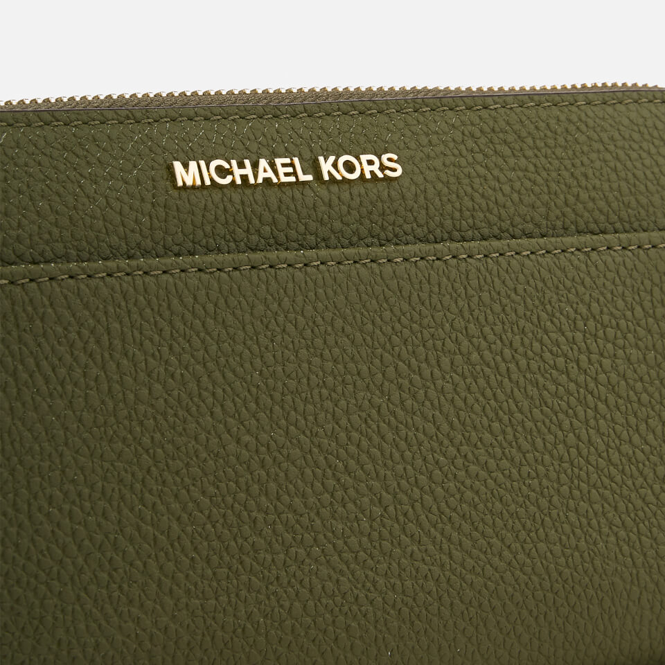 MICHAEL MICHAEL KORS Women's Mercer Pocket Zip Around Continental Purse - Olive