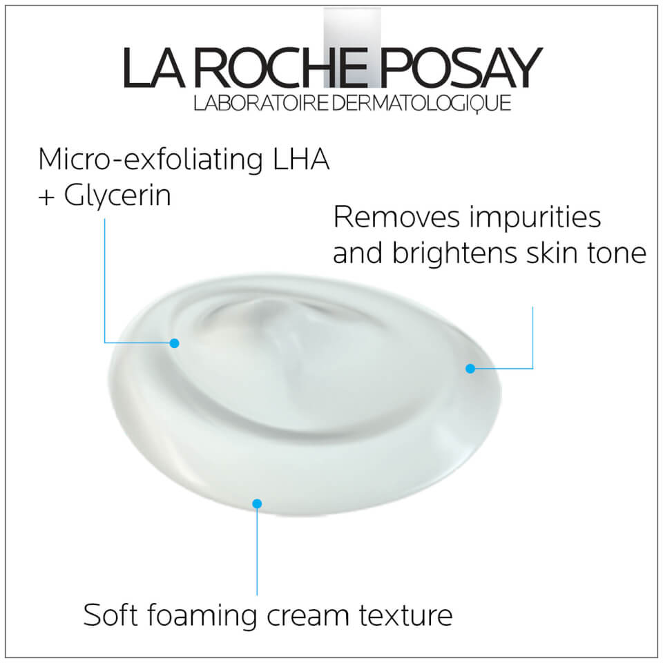 La Roche-Posay Pigmentclar Brightening Foaming Cream Cleanser for Dark Spots, 4.2 Fl. Oz.