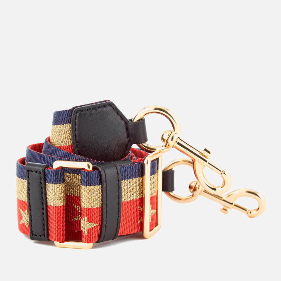 Marc Jacobs Women's Stars and Stripes Bag Strap - Lave Red Multi