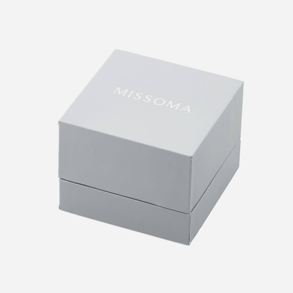 Missoma Women's Silver Molten Mini Hoops - Silver