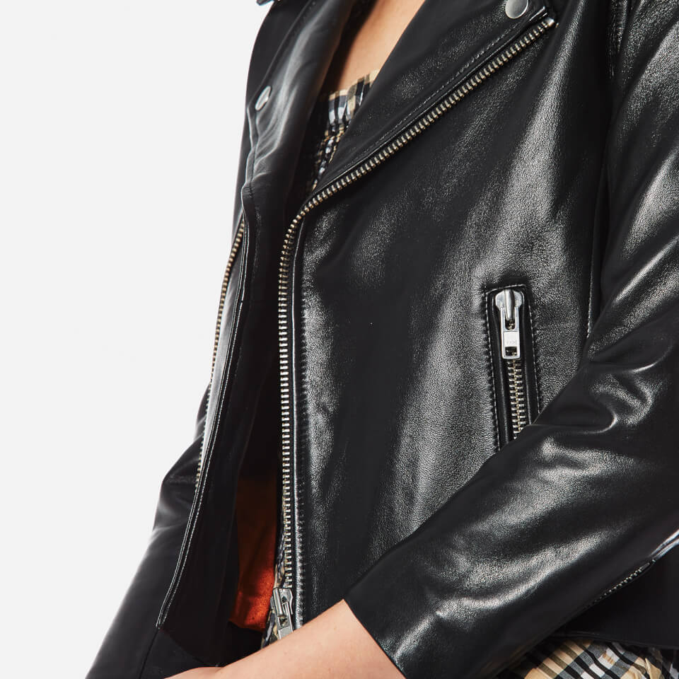 Ganni Women s Passion Biker Jacket Black Coggles