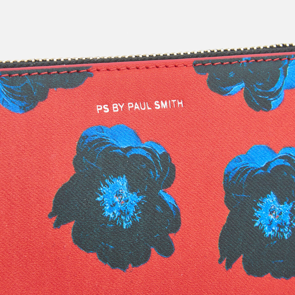 PS by Paul Smith Women's Sea Aster Large Zip Round Purse - Red Multi