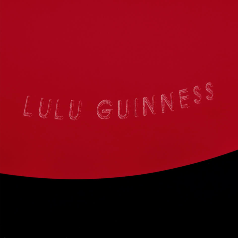 Lulu Guinness Women's Perspex Zaha Clutch Bag - Red/Black