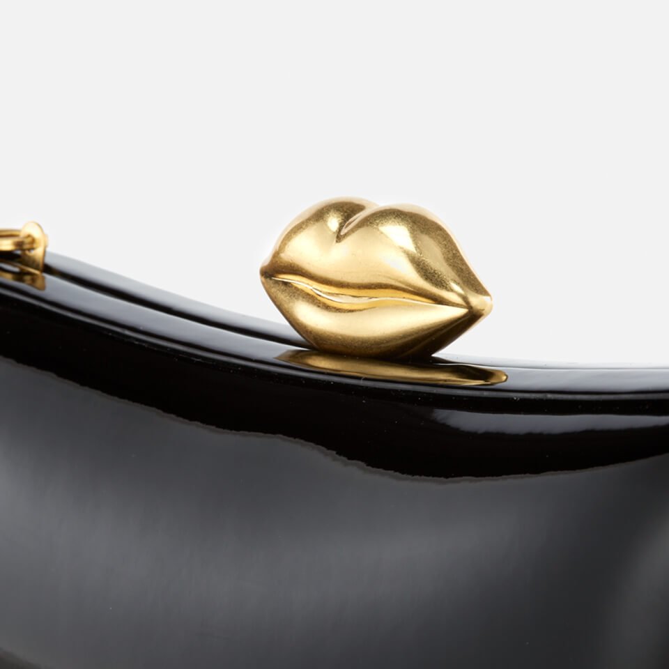 Lulu Guinness Women's Shiny Patent Leather Lavinia Bag - Black
