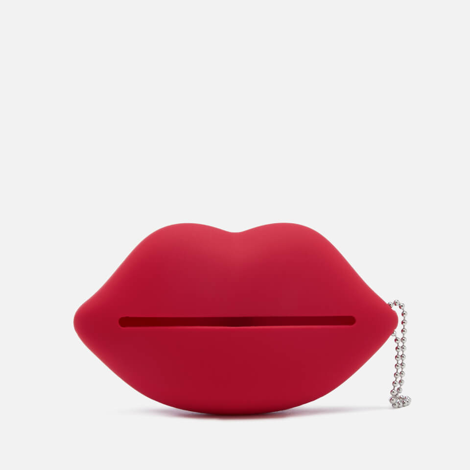 Lulu Guinness Women's Silicone Lip Foldaway Shopper Bag - Red
