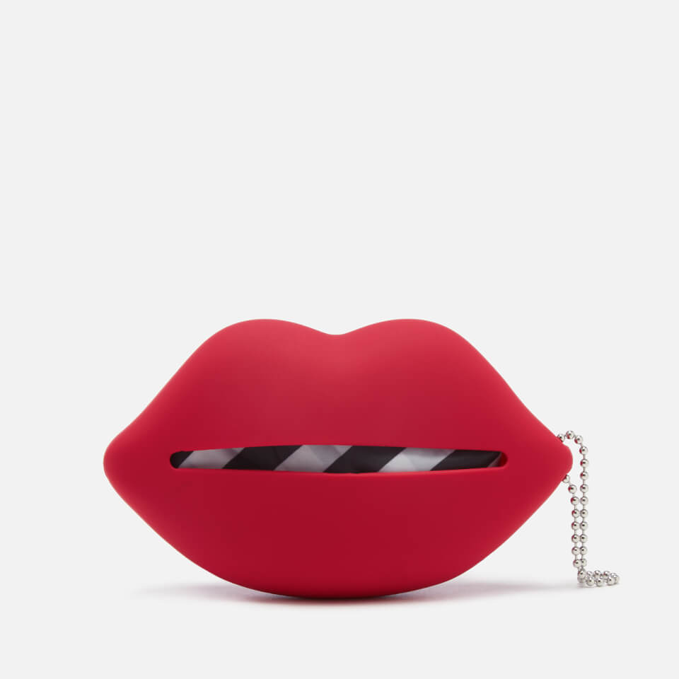 Lulu Guinness Women's Silicone Lip Foldaway Shopper Bag - Red
