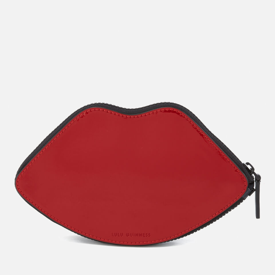 Lulu Guinness Women's 50:50 Stripe Lip Foldaway Shopper Bag - Red/Black/White