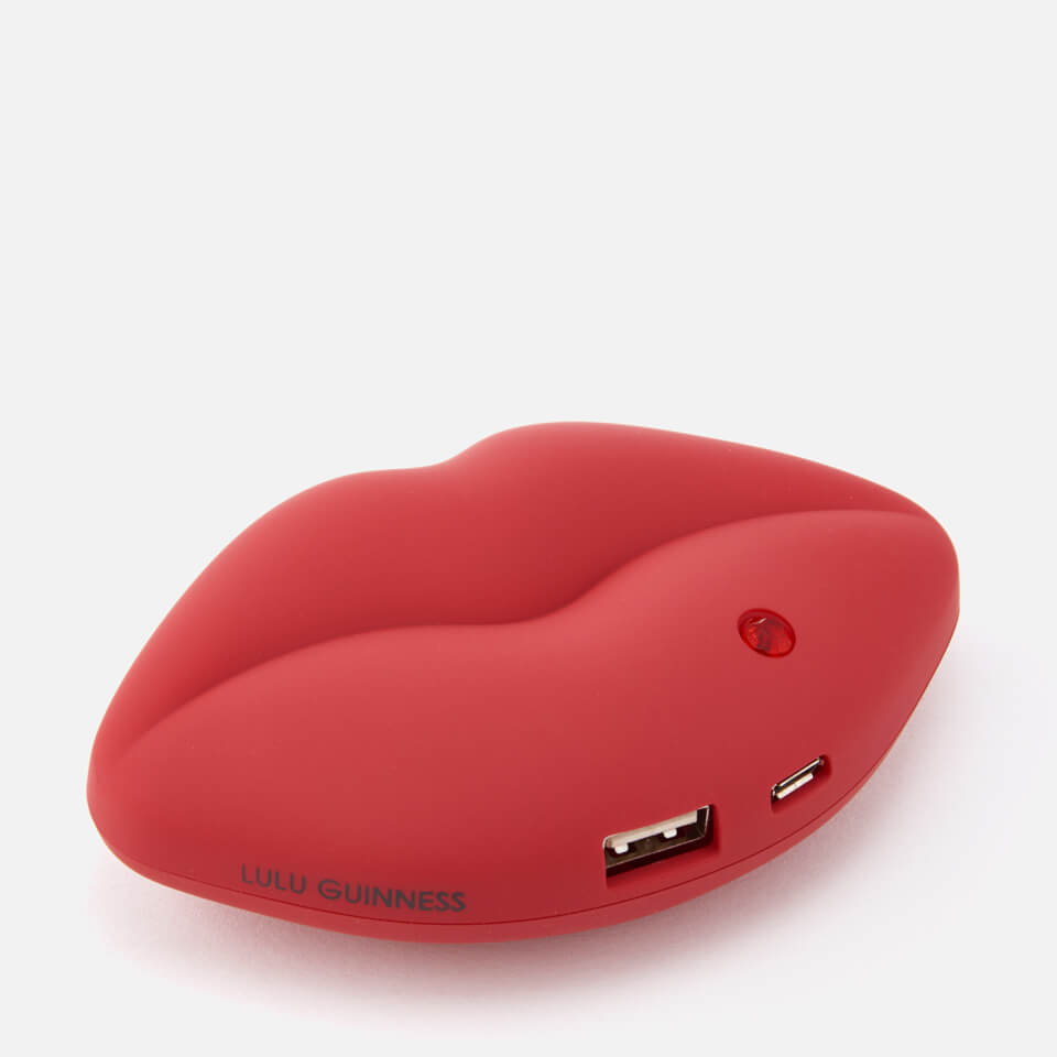 Lulu Guinness Women's Lips Phone Charger - Red