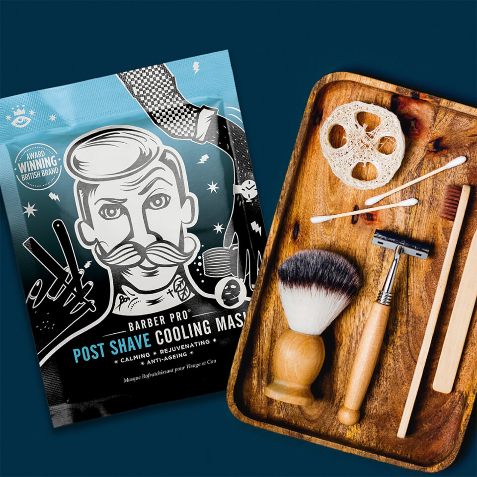 BARBER PRO Post Shave Cooling Mask with Anti-Ageing Collagen