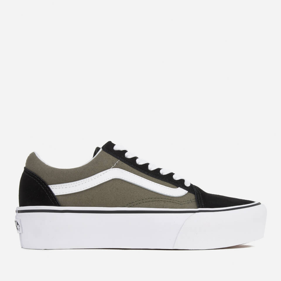 Vans Women s Old Skool Platform Trainers Grape Leaf True White