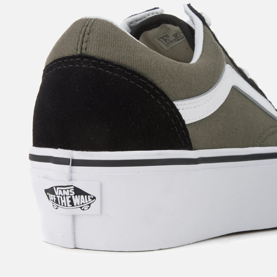 Vans Women s Old Skool Platform Trainers Grape Leaf True White