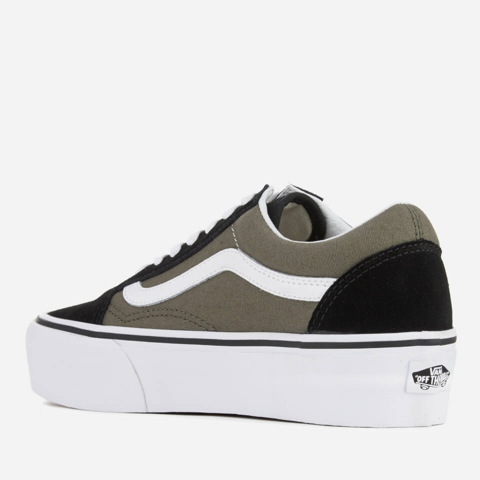 Vans old skool platform sneaker olive 2025