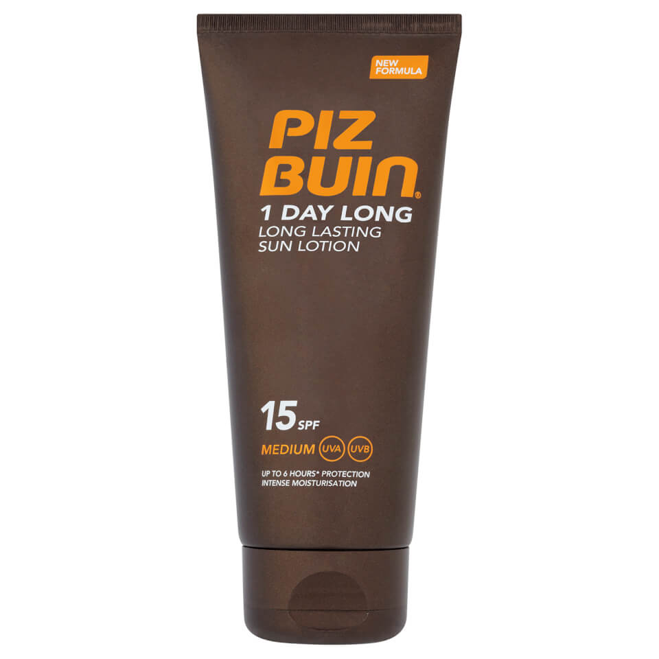 Piz Buin 1 Day Long Lasting Sun Lotion - Medium SPF15 100ml