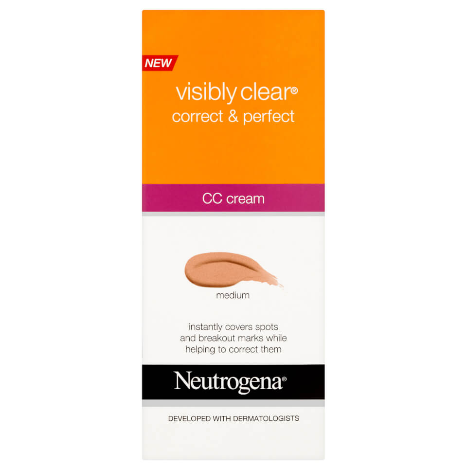 Neutrogena Visibly Clear Correct and Perfect CC Cream - Medium 50ml