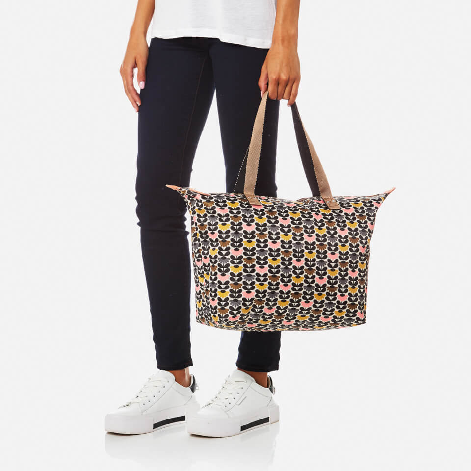 Orla Kiely Women's Zip Shopper Bag - Printed Daisy