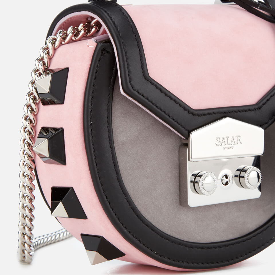 SALAR Women's Mimi Mini Bold Bag - Pink/Black