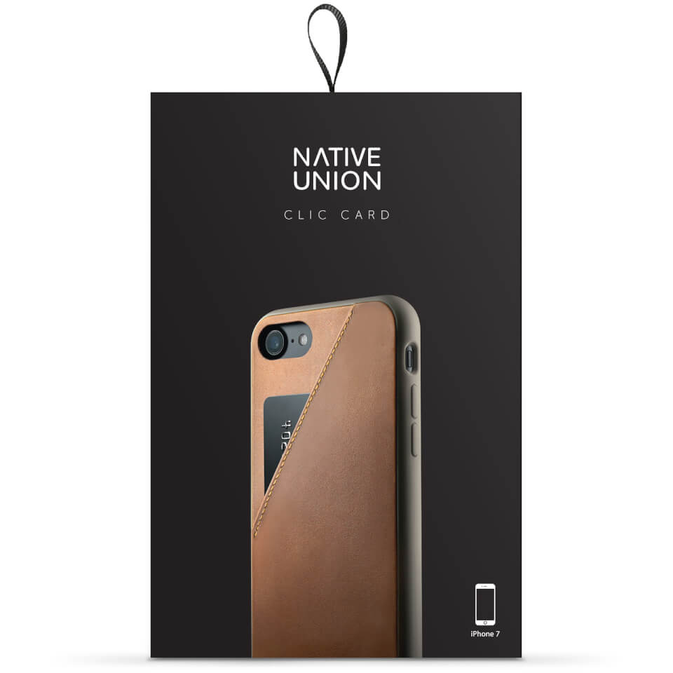 Native Union Clic Card iPhone 7 Case - Tan
