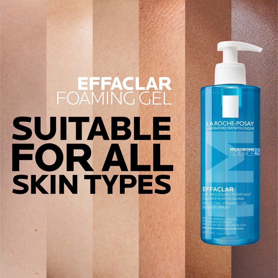 La Roche-Posay Effaclar Purifying Foaming Gel Cleanser for Oily, Blemish-Prone Skin 400ml