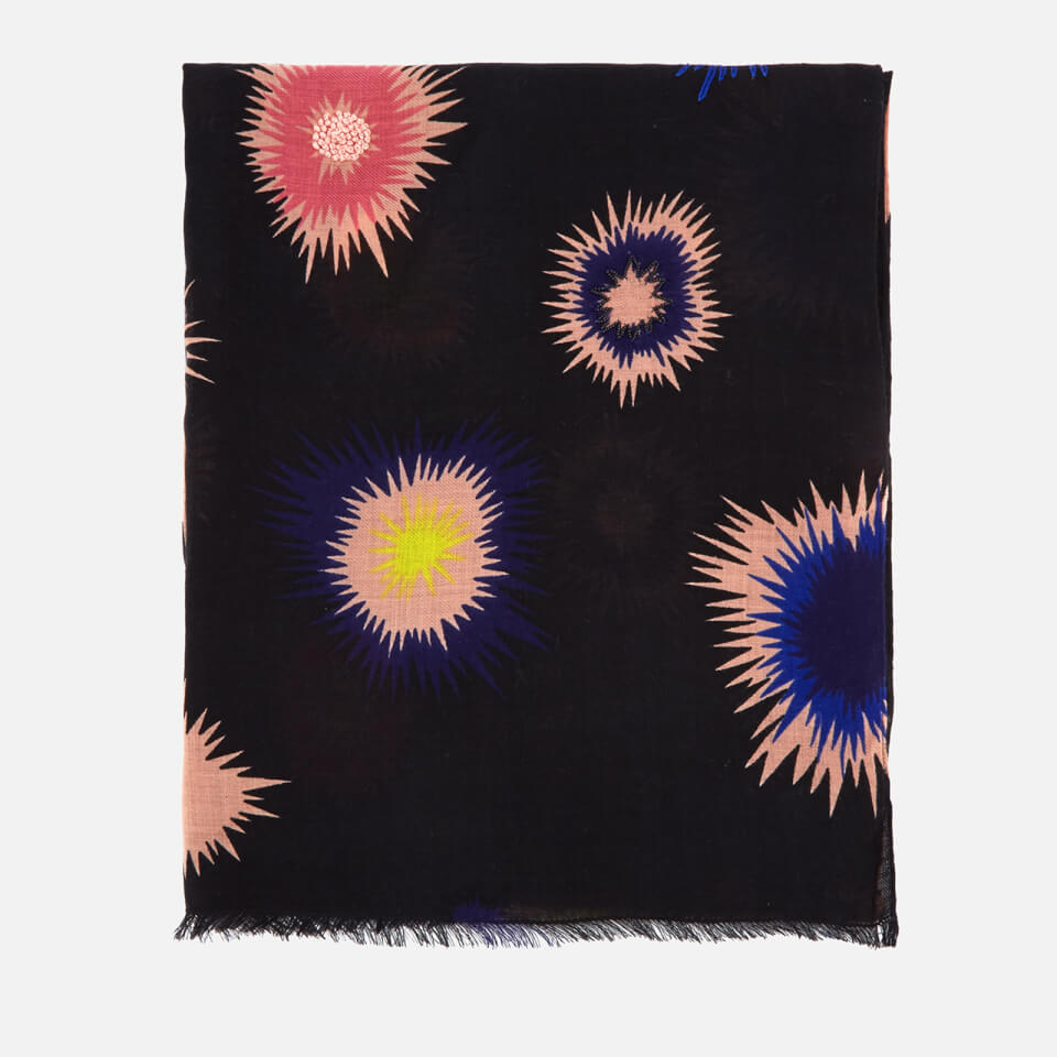 Paul Smith Women's Pow Embroidered Scarf - Black