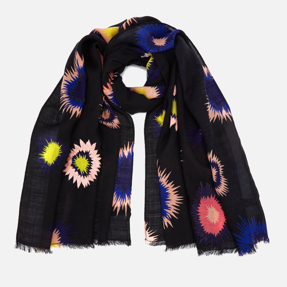 Paul Smith Women's Pow Embroidered Scarf - Black