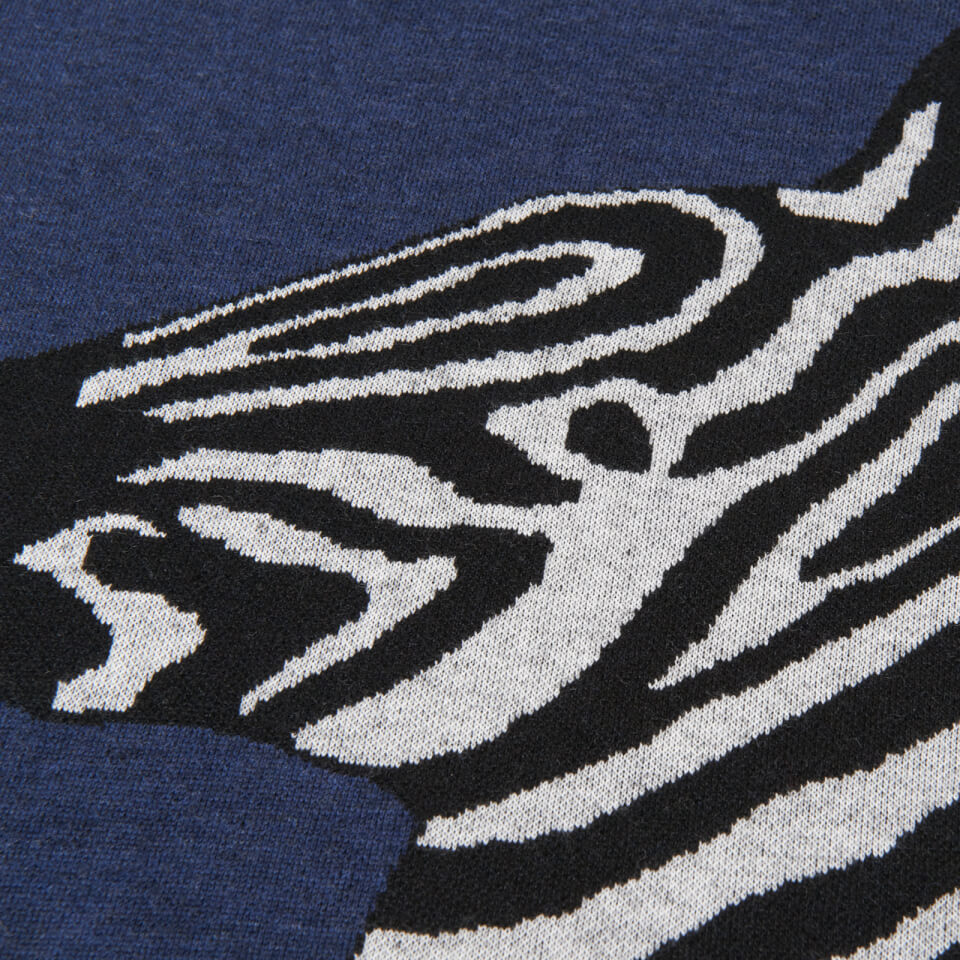 Paul Smith Women's Zebra Scarf - Blue