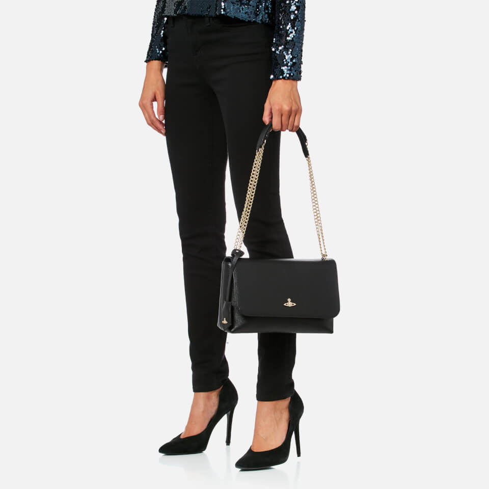 Vivienne Westwood Women's Balmoral Large Flap Bag - Black