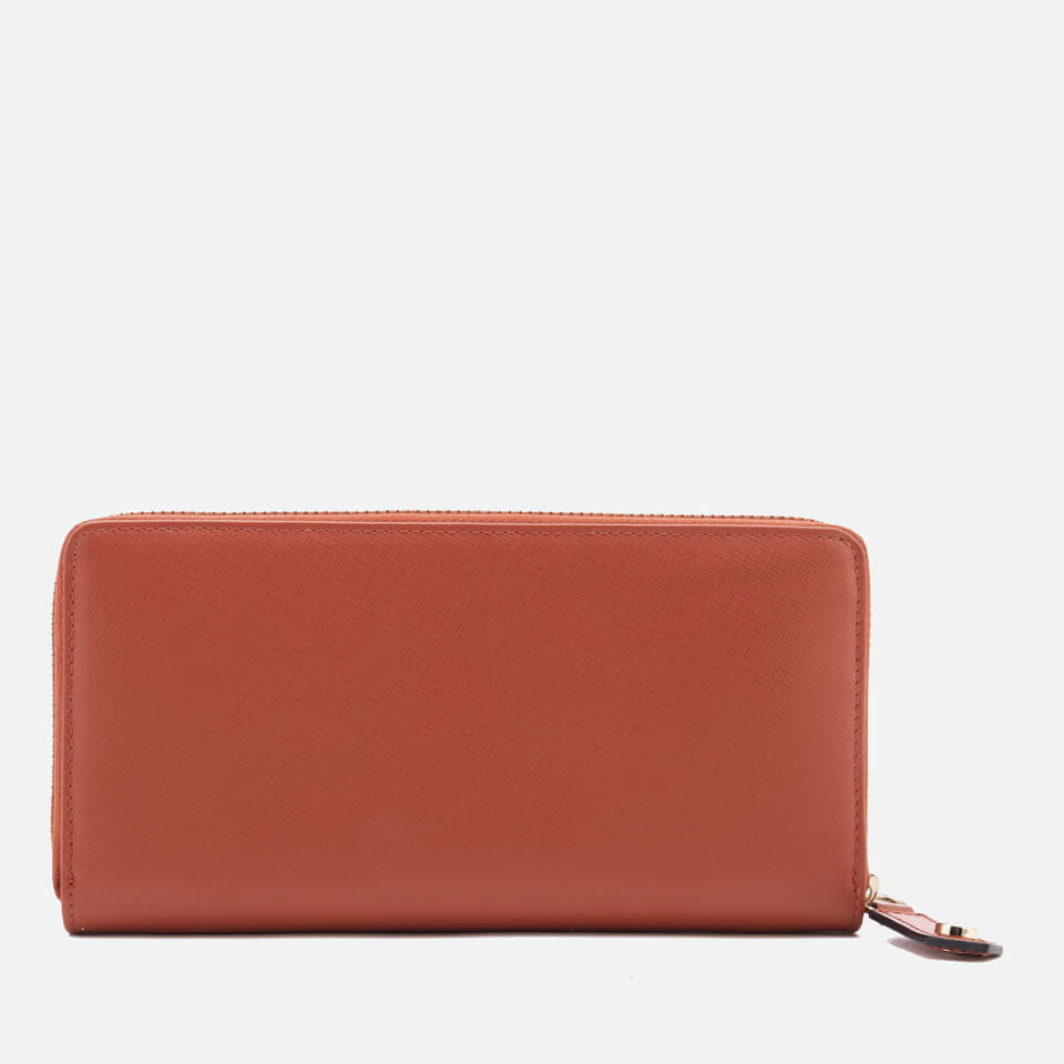 Vivienne Westwood Women's Opio Saffiano Zip Around Wallet - Orange