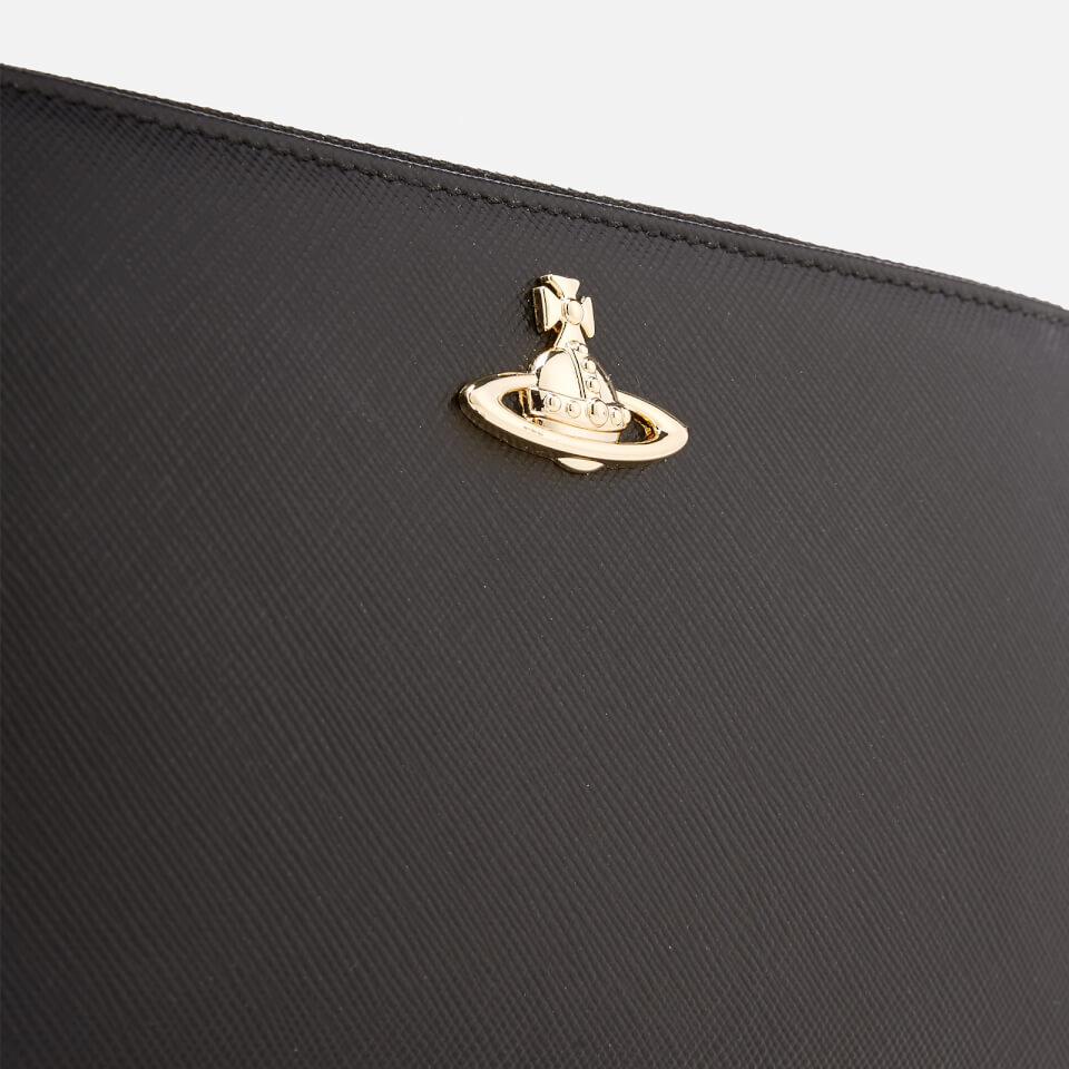 Vivienne Westwood Women's Opio Saffiano Zip Around Wallet - Black