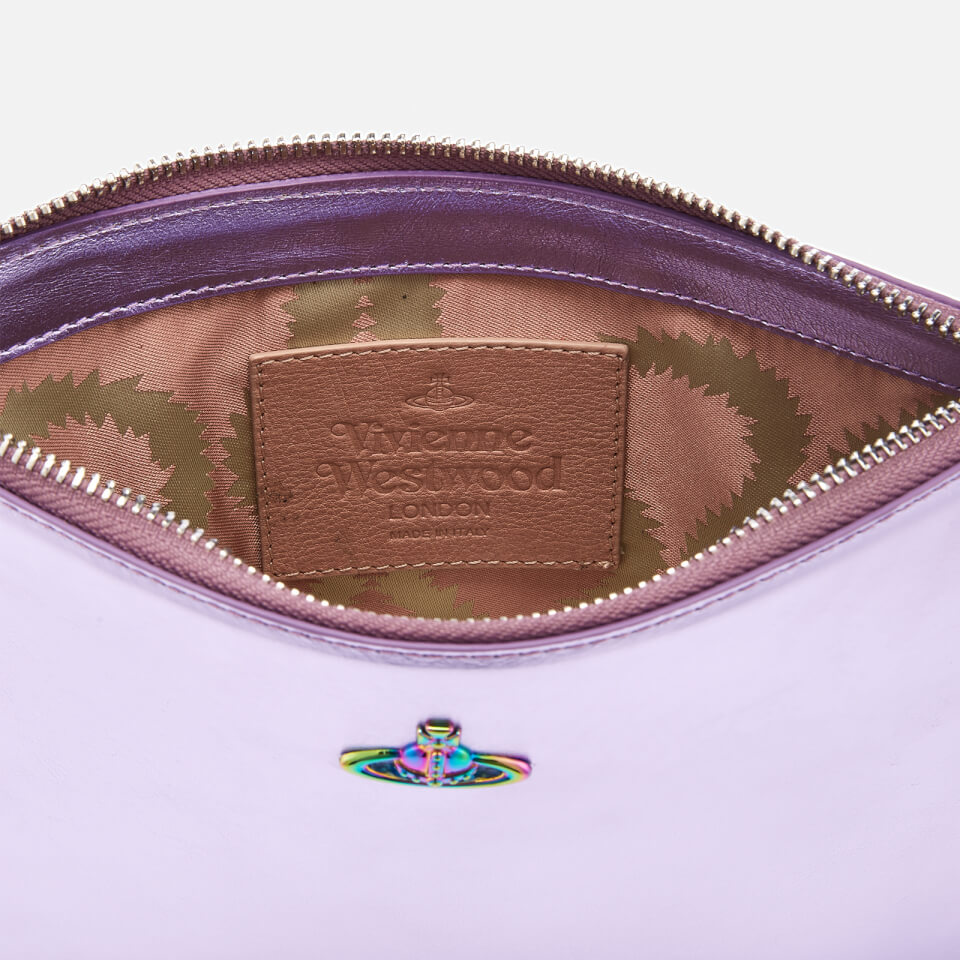 Vivienne Westwood Women's Venice Metallic Clutch Bag - Purple