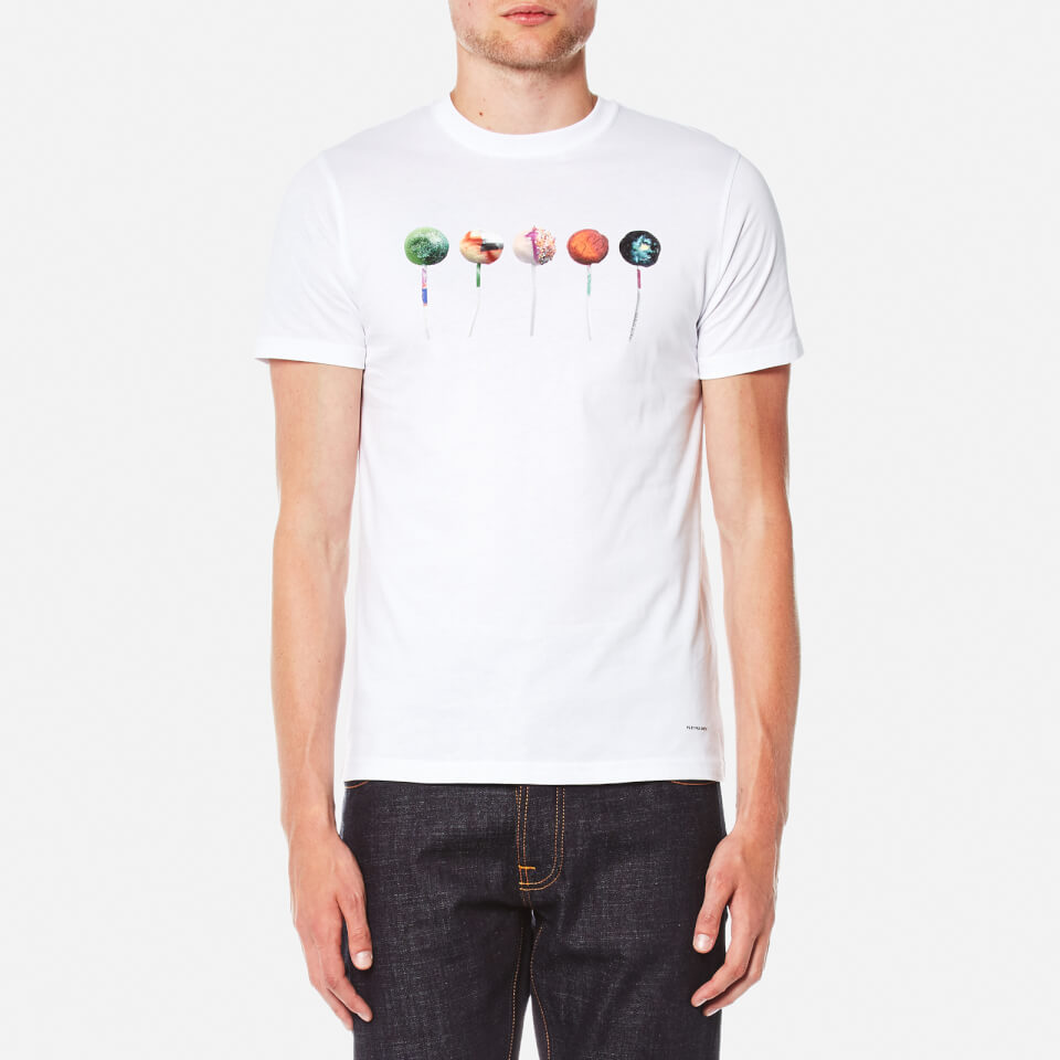 PS by Paul Smith Men's Printed Lollipop Logo Slim Fit T