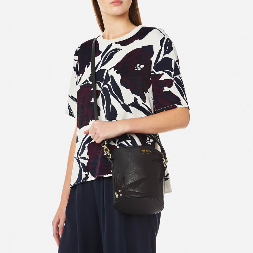 meli melo Women's Santina Mini Bucket Bag - Black/Wonderplant