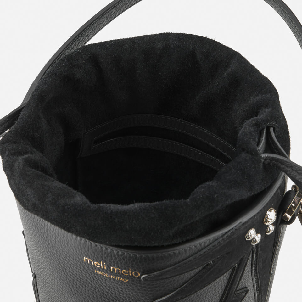 meli melo Women's Santina Mini Bucket Bag - Black/Wonderplant