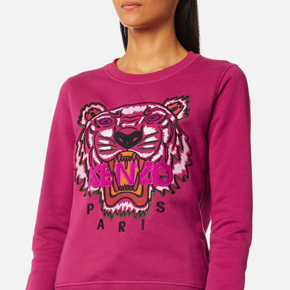 ケンゾーレディース Classic Tiger Sweatshirts 【S】 KENZO Women's Classic Tiger Sweatshirt - Deep Fuchsia | Coggles