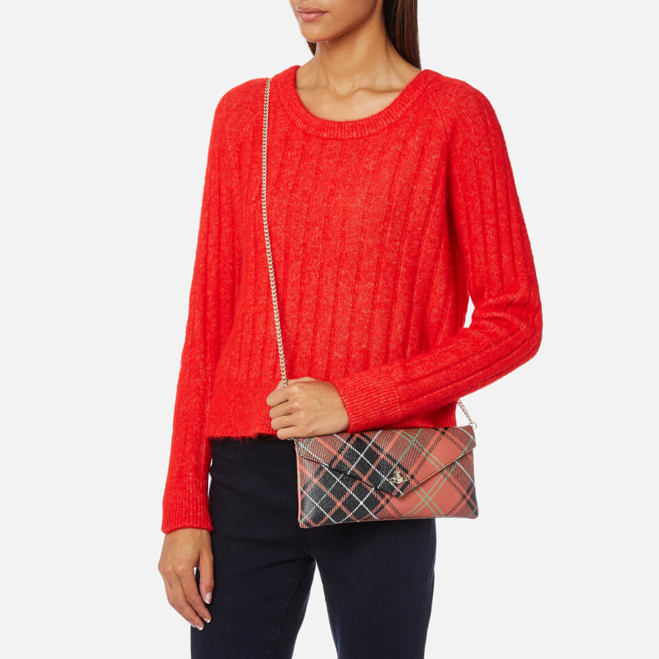 Vivienne Westwood Women's Edinburgh Check Print Flap Wallet - Charlotte